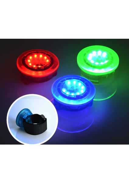 Grundıg Uyarı Işığı Spor Açık Kayışlar Bisiklet Kuyruk Lambası Mini Çok Fonksiyonlu Çanta Kask Işığı (Yurt Dışından)
