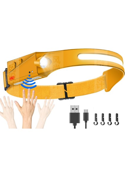 Grundıg Koşu Için LED Far - LX200 Cob, 350 Lümen, Ipx4, Dalga Indüksiyonu (Yurt Dışından)