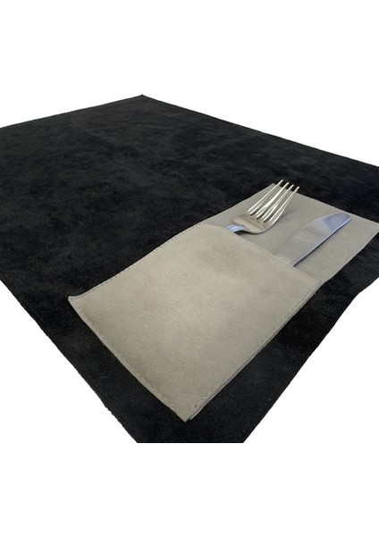 Cosy Amerikan Servis ( 2 Adet ) Siyah Gri