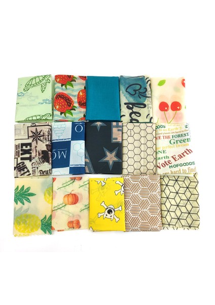 1257-A Stili M 25X27.5CM Doğal Yeniden Kullanılabilir Arı Mumlu Kumaş Sarma Gıda Tazeleme Torbası Kapak Orman Partisi Arı Balmumu Sarma Sandviç Için (Yurt Dışından) modelleri