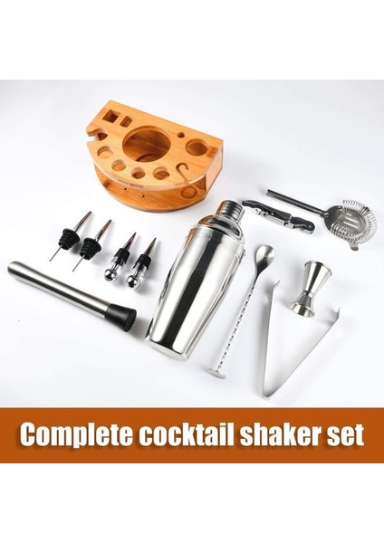 12 Parça 750ML Kokteyl Çalkalayıcı Seti - Gümüş (Yurt Dışından) fiyatları