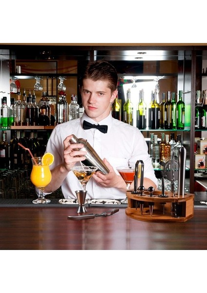 12 Parça 750ML Kokteyl Çalkalayıcı Seti - Gümüş (Yurt Dışından) fırsatları