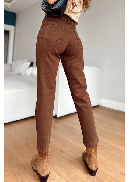 Vintage Soul Mom Fit - Klasik Dokuma Pantolon modelleri