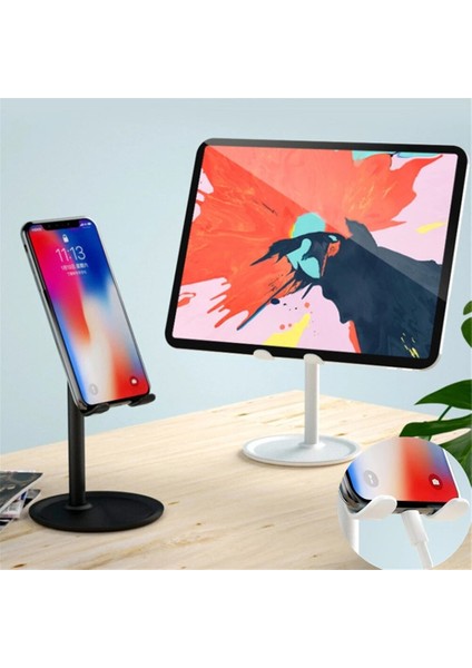 Evrensel Metal Telefon Tutucu Masaüstü Tablet Tutucu IPad IPhone Xiaomi Huawei Içın Standı Teleskopik Ayarlanabilir Cep Telefonu Standı (Yurt Dışından) modelleri