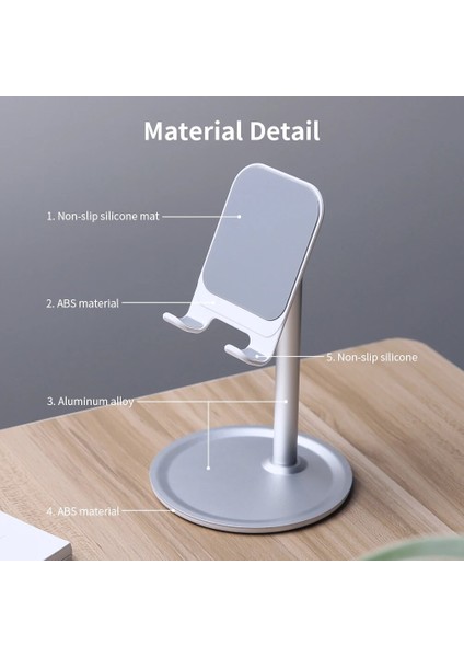 Evrensel Metal Telefon Tutucu Masaüstü Tablet Tutucu IPad IPhone Xiaomi Huawei Içın Standı Teleskopik Ayarlanabilir Cep Telefonu Standı (Yurt Dışından) fırsatları