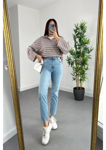 Retro Comfort Mom Jean - Yüksek Bel Rahat Kesim