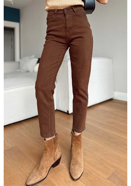 Vintage Soul Mom Fit - Klasik Dokuma Pantolon indirimleri