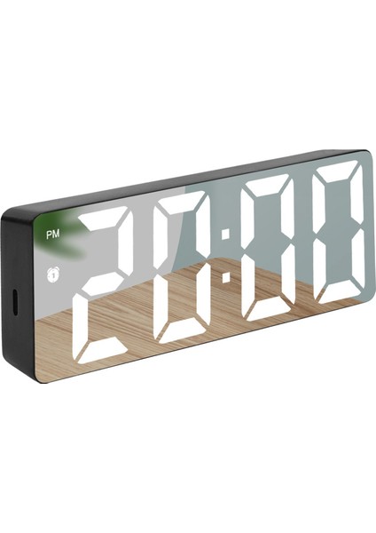 LED Dijital Alarm Saati Termometreli, Masa Saati Dimmerli, Yatak Odası (Yurt Dışından)