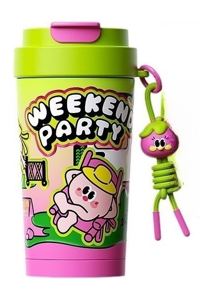 Kampüs Su Isıtıcısı Çocuk Yalıtımlı Su Isıtıcısı Açık Taşınabilir Termos Bardak Bayanlar Yalıtımlı Su (Yurt Dışından)