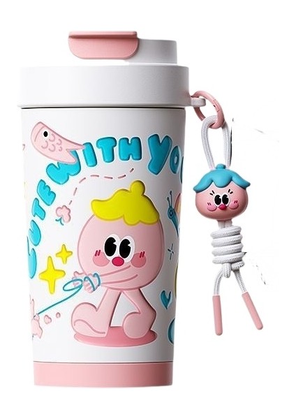 Kampüs Su Isıtıcısı Çocuk Yalıtımlı Su Isıtıcısı Açık Taşınabilir Termos Bardak Bayanlar Yalıtımlı Su (Yurt Dışından)