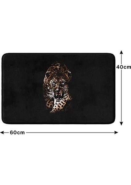 Sevimli Tasarımlı Mikrofiber Banyo Paspası, Kaymaz Taban, Makinede Yıkanabilir (149_BPSM, 40X60)