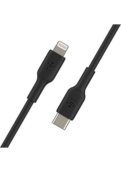 Usb-C - Lightning Kablosu (Hızlı Şarj Kablosu) Hızlı Şarj Mfi Sertifikalı Usb-C Kablosu (Siyah, 1 M)