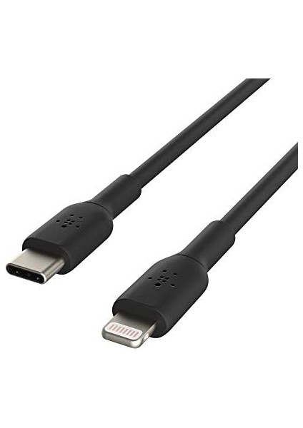 Usb-C - Lightning Kablosu (Hızlı Şarj Kablosu) Hızlı Şarj Mfi Sertifikalı Usb-C Kablosu (Siyah, 1 M)