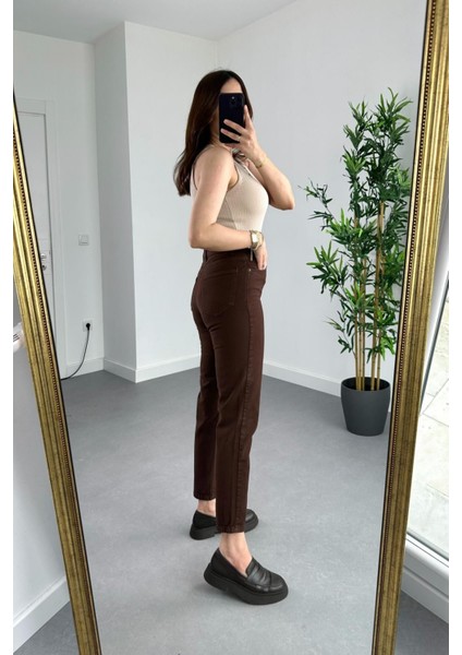 Timeless Mom Fit - Yüksek Belli Rahat Jean fırsatları