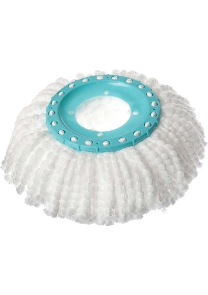 Yedek Döner Başlık - Güçlü Emici Mikrofiber Tüyler, 360° Dönebilen Yedek Mop Ucu, Yer Yüzey Temizliği