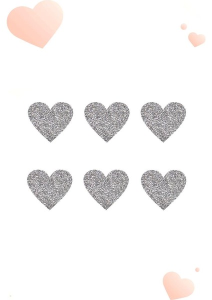 Simli Kalp Gümüş 4cm 12'lı fiyatları