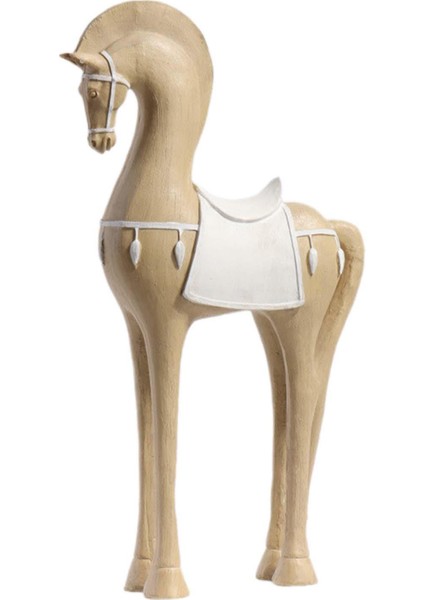 At Dekorasyon Modern Rafı At Heykeli Reçine Tabanı Olmadan (Yurt Dışından)