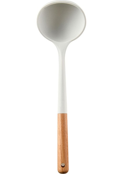 7 Parçalı Süt Beyaz Ahşap Saplı Silikon Mutfak Eşyası Seti Yapışmaz Pişirme Spatula Silikon Mutfak Eşyası Seti (Yurt Dışından) indirimleri