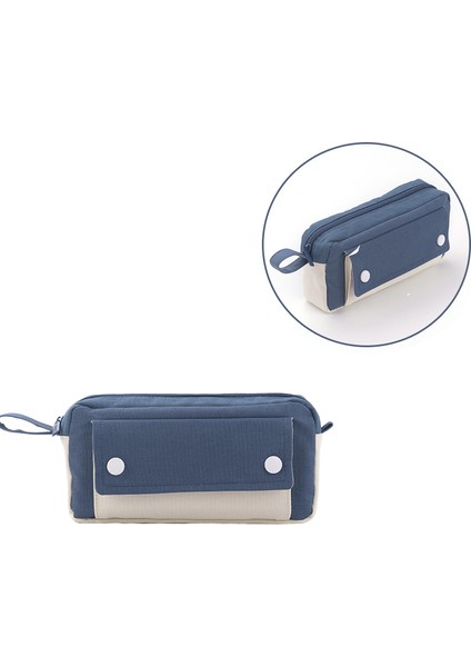 Çok Fonksiyonlu Kalem Kutusu Öğrenci Büyük Kapasiteli Kalem Kutusu Yeni Popüler Erkek Kalem Kutusu Çift Katmanlı Kalem Kutusu (Yurt Dışından)