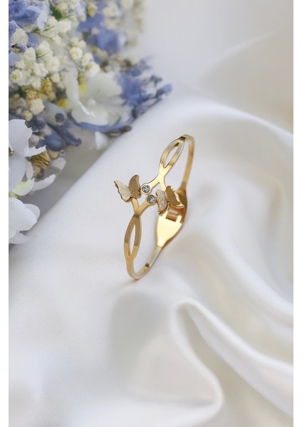 Kelebek Model Çelik Taşlı Kelepçe