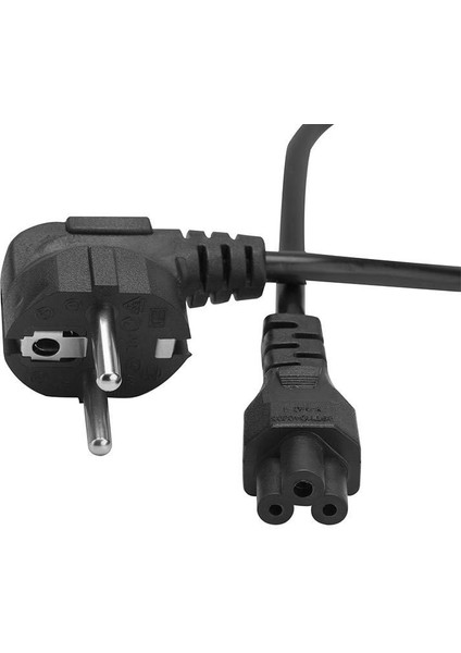 Fully G-513C 3X0.75MM Siyah 1.5 Metre Yonca Tip Power Elektirik Kablosu Bilgisayar Monitör Adaptör Kablo