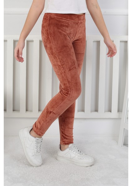 Kız Çocuk Tayt Kadife Yumuşacık modelleri