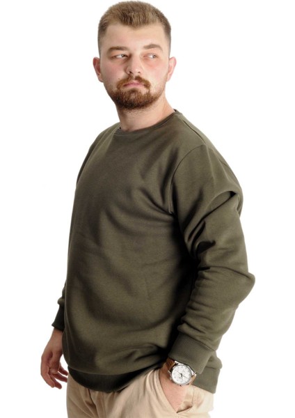 Erkek Bisiklet Yaka Sweatshirt