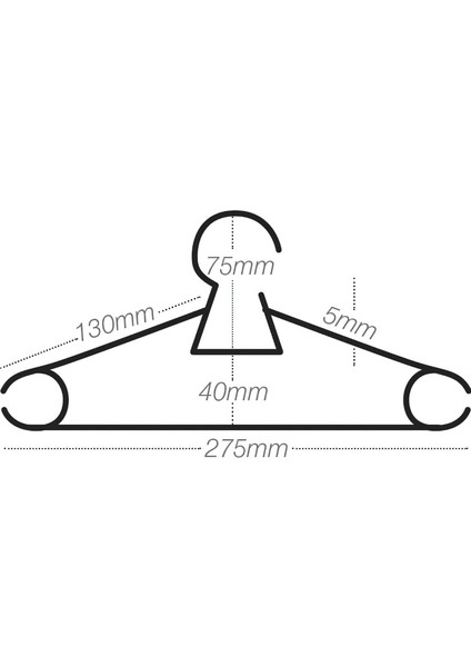 | Plastik Çocuk Elbise Askısı, Beyaz, Hafif ve Dayanıklı Tasarım, 6'lı fiyatları