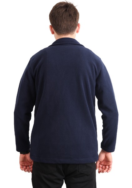 Erkek Lacivert Polar- Takma Kol - Zenobya Polar Ceket modelleri