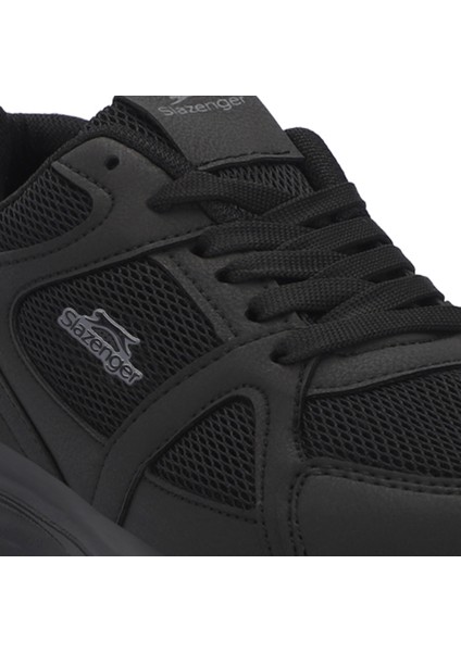 PERA Büyük Beden Erkek Sneaker Koşu & Yürüyüş Ayakkabısı Siyah / Siyah