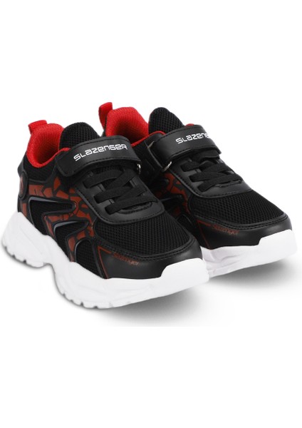 KANNER I Erkek Çocuk Sneaker Koşu & Yürüyüş Ayakkabısı Siyah / Kırmızı