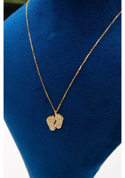 14 Ayar Altın Bebek Ayağı Kolye LKKLY1187