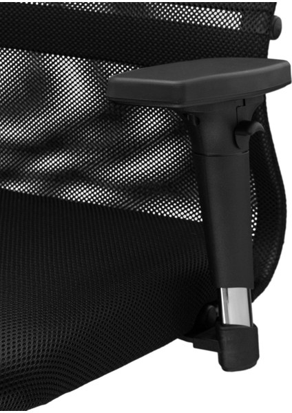 Ergolife Sit 8 Ergonomik Fileli Ofis - Bekleme Koltuğu / Çalışma Sandalyesi - DF.D.1.243 - Siyah