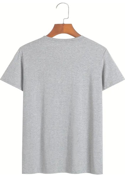 Erkek Çapa Baskılı Tshirt Yeni Sezon Oversize Salaş