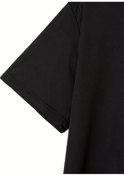Erkek One Love Baskılı Oversize T-Shirt Salaş modelleri