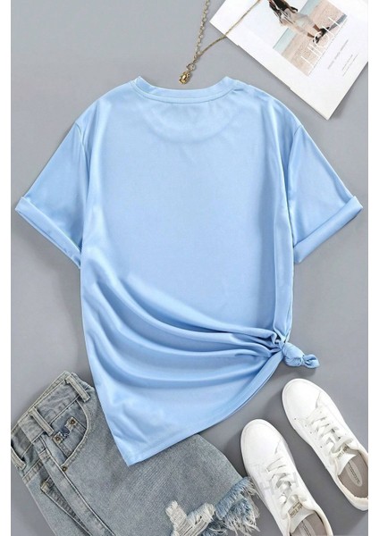 Kadın The Sunshine Baskılı Tasarım Tshirt Oversize Salaş fiyatları