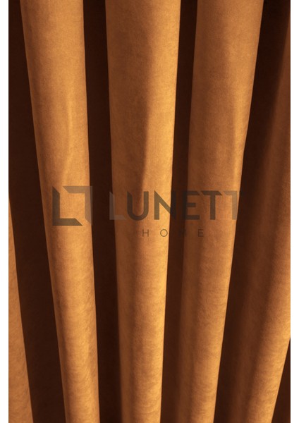 Kullanıma Hazır Hardal Rengi Pilesiz Ekstraforlu Düz Dikim Fon Perde Tek Kanat 9202 fırsatları