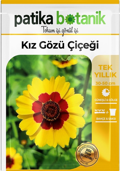 100 Adet Kız Gözü (Coreopsis Tinctoria) Çiçek Tohumu