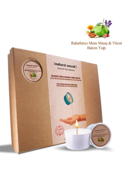 Rahatlatıcı Mum Masaj & Vücut Bakım Yağı 12X40 ml