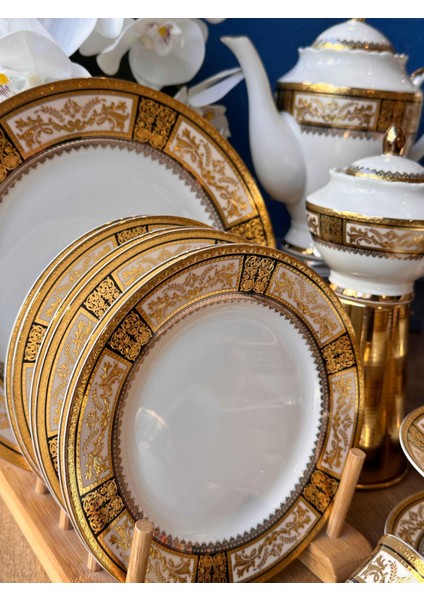 Palacıo 24 Parça Porselen Çay Seti 24 k Altın