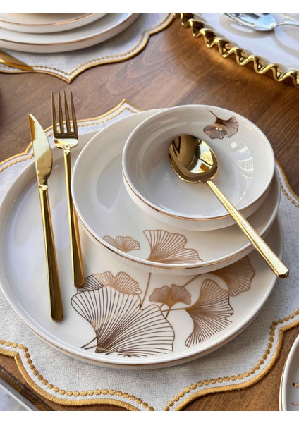 Yemek Takımı Modern Ginkgo 156 Parça 12 Kişilik
