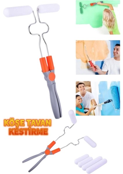 Köşe Kestirme Masa Sandalye Dolap Boyama Rulosu Fırçası Xglide