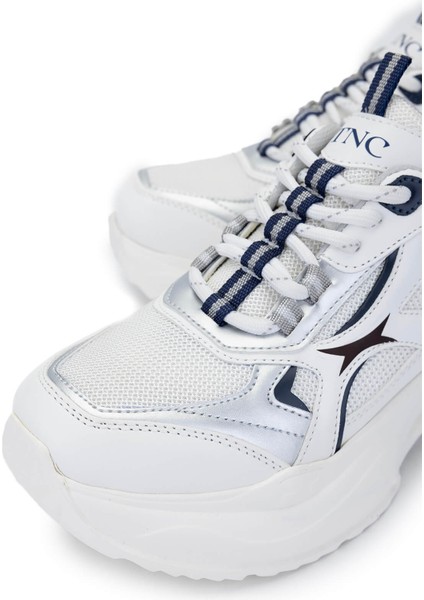 Kadın Tekstil/vegan Beyaz/lacivert Sneakers & Spor Ayakkabı 936 71179 Bn Ayk SK24-25 Beyaz/lacı modelleri