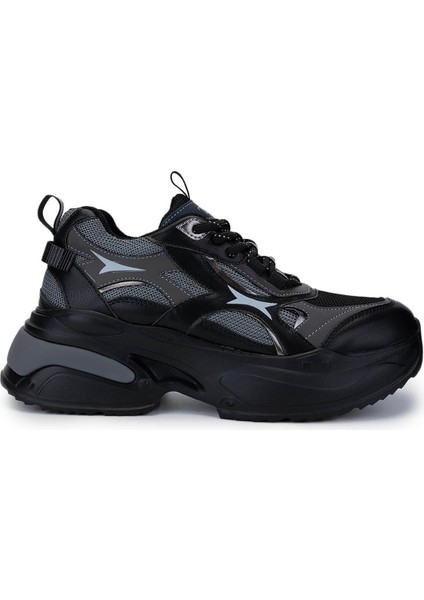 Kadın Tekstil/vegan Siyah Sneakers & Spor Ayakkabı 936 71179 Bn Ayk SK24-25 Sıyah/grı