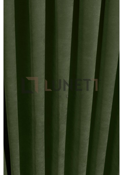 Kullanıma Hazır Çimen Yeşili Rengi Pilesiz Ekstraforlu Düz Dikim Fon Perde Tek Kanat 9198 modelleri