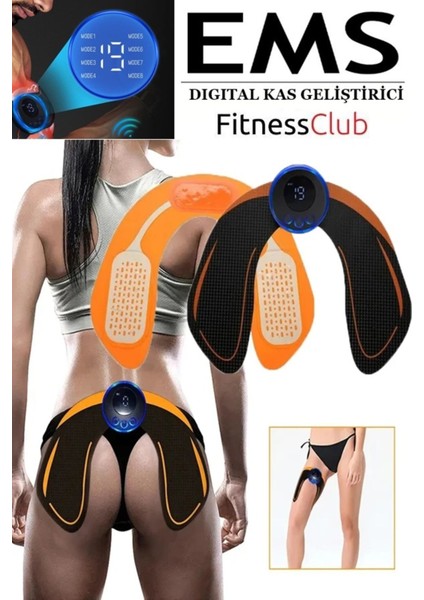 Elektronik Kas Çalıştırıcı ve Kemer Seti Kalça Kol Bacak Göbek Abdominal 4 Set modelleri