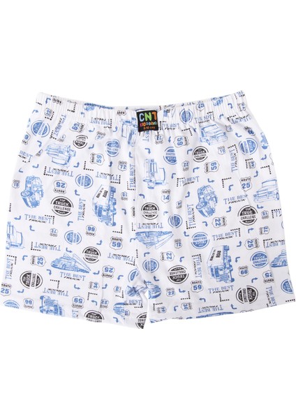 Erkek Çocuk 3'lü Karışık Desenli 100% Pamuk Premium Paketli Boxer modelleri