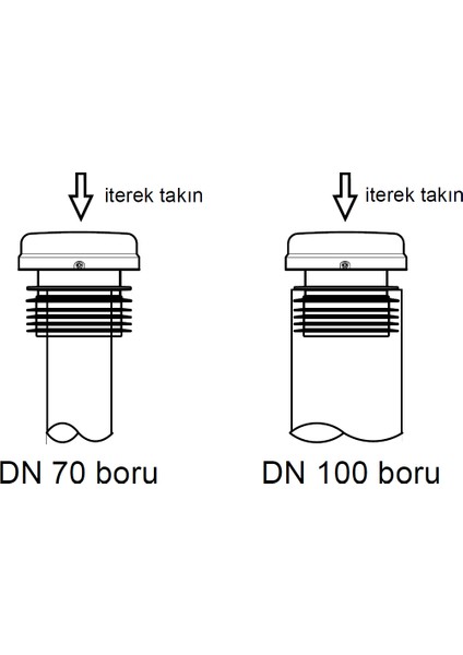 MacFilter DN70lik DN100lük rögar fosseptik ve atık pis su hattı için aktif karbon koku filtresi - foseptik havalığından gelen kötü lağım kanalizasyon kokusu giderici önleyici havalık şapkası fırsatları