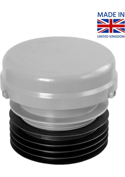 Junior Maxi HC47-30 DN70lik DN100lük atık pis su otomatik hava alma valfi havalık şapkası cihazı - banyoda tuvalette yer süzgeci sifon gider ve duş kötü lağım ve kanalizasyon kokusu önleyici