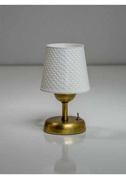 Özel Tasarım Masa Lambası | Pilli | 20 cm | Petek Desen | Gün Işığı modelleri